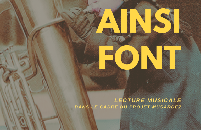 Lecture musicale - Ainsi font… Le 29 sept 2024