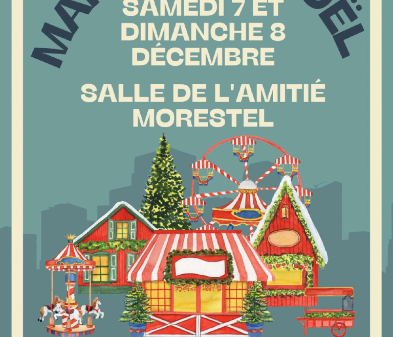 Affiche du march de Nol  Morestel